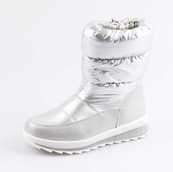 564091-42 Сапожки для девочки серебрист.