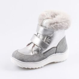 352254-51 Сапожки для девочки серебрист.