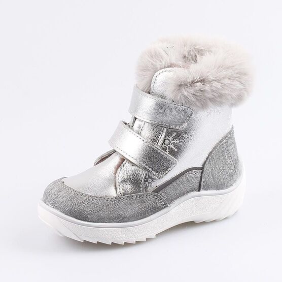 352254-51 Сапожки для девочки серебрист.