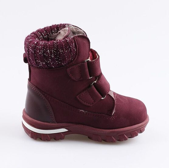 152265-52 Сапожки для девочки бордовый фото №2