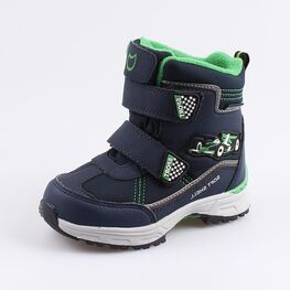 454811-42 Мембранные ботинки с LED-подсветкой для мальчики син-зел