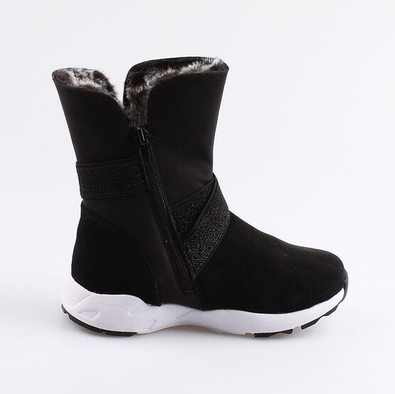 664043-41 Сапожки для девочки чер-сер фото №2