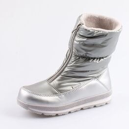 764917-43 Мембранные сапожки для девочки серебрист.