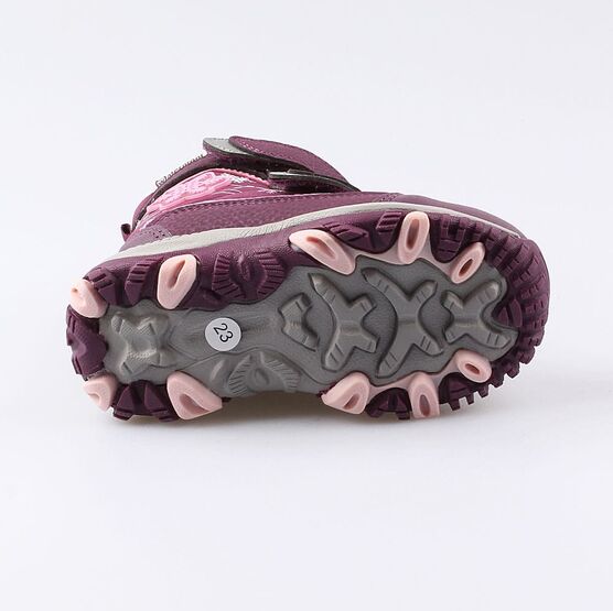 454809-43 Мембранные ботинки с LED-подсветкой для девочки фио-сир фото №3