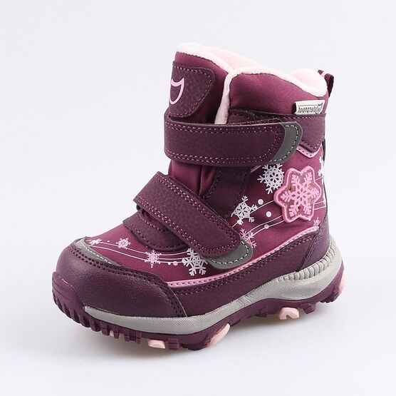 454809-43 Мембранные ботинки с LED-подсветкой для девочки фио-сир