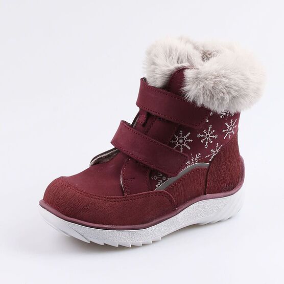 352254-52 Сапожки для девочки бордовый