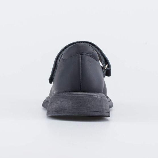 532352-21 Кожаные туфли для девочки Бант черный для девочки черный фото №5