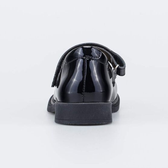 533074-21 Лаковые школьные туфли для девочки черный фото №5