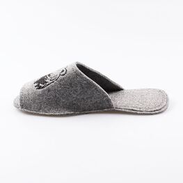 937006-01 Мужские войлочные тапочки Медведь для мальчики серый фото №2