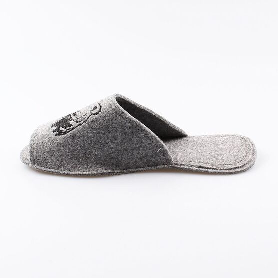 937006-01 Мужские войлочные тапочки Медведь для мальчики серый фото №2