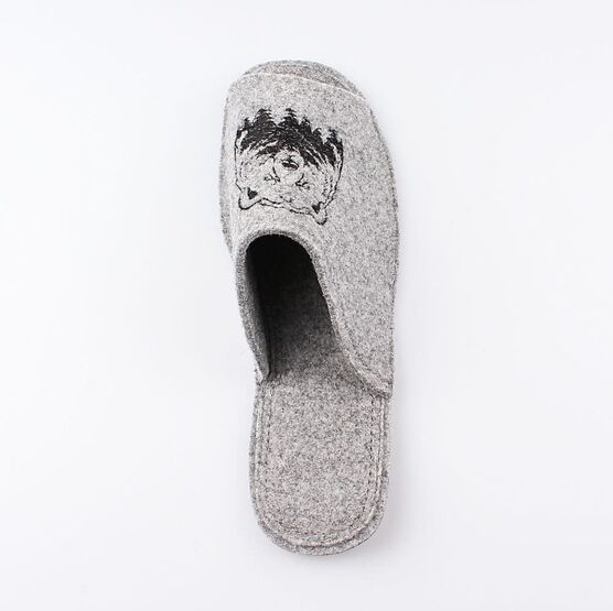 937006-01 Мужские войлочные тапочки Медведь для мальчики серый фото №4