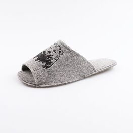 937006-01 Мужские войлочные тапочки Медведь для мальчики серый