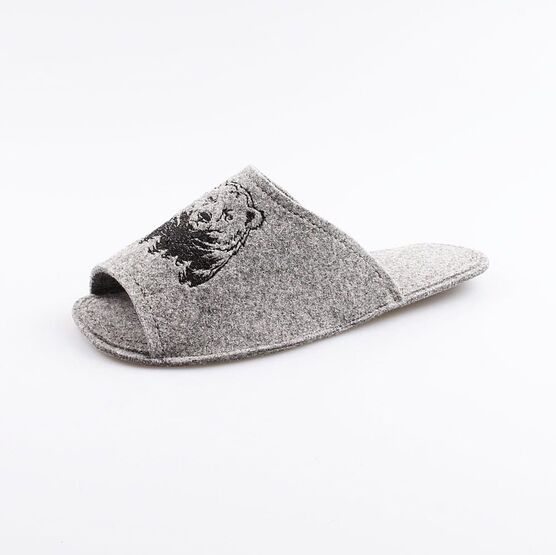 937006-01 Мужские войлочные тапочки Медведь для мальчики серый