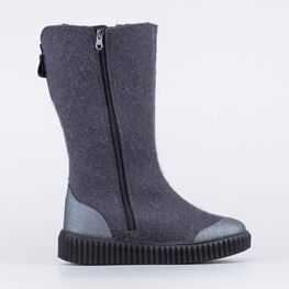 867096-44 Валенки с потайной молнией серый для девочки серый фото №2