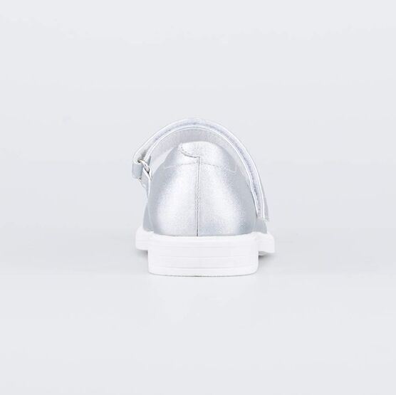 533057-22 Нарядные туфли для торжества для девочки серебристый фото №5