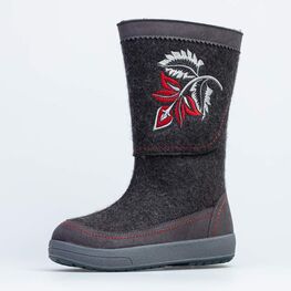 867100-44 Женские валенки с вышивкой для девочки черный