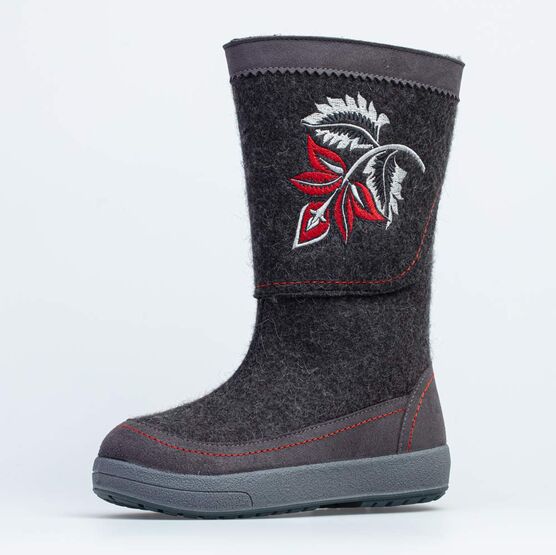 867100-44 Женские валенки с вышивкой для девочки черный