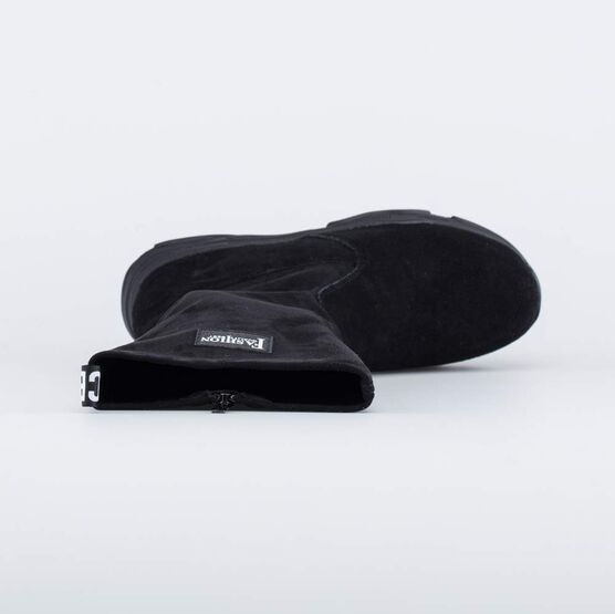 664121-31 Высокие димесезонные сапоги для девочки для девочки черный фото №4