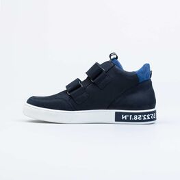 752188-21 Ботинки на липучках для мальчики светло-синий фото №2