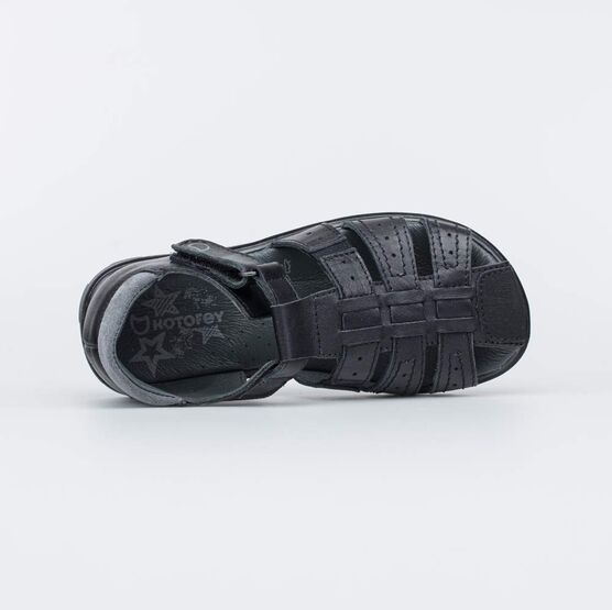 722034-21 Сандалии кожаные для мальчика для мальчики черный фото №4