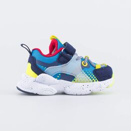 144213-72 Легкие кроссовки для мальчика для мальчики гол-син фото №2