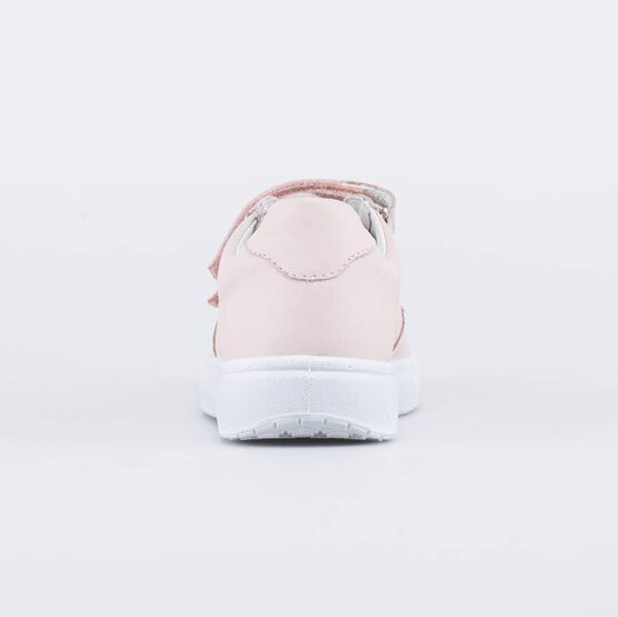 532279-23 Кожаные полуботинки на липучках для девочки розовый фото №5