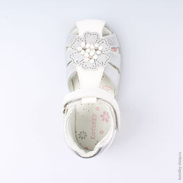 322066-22 Босоножки для девочки бел-срб фото №4