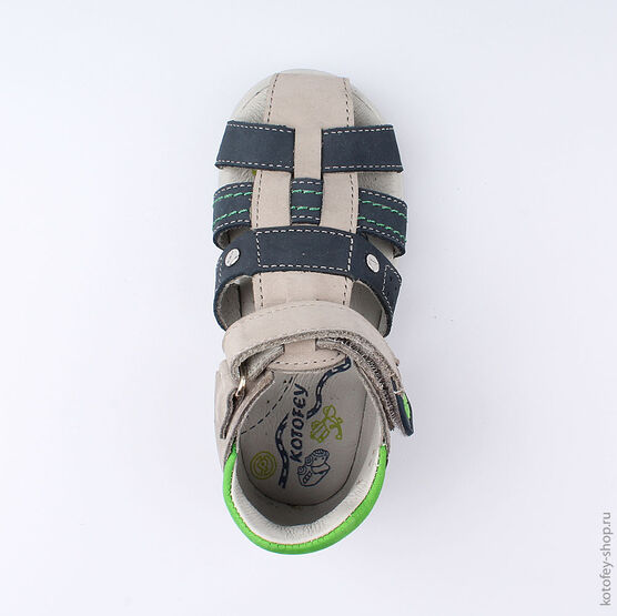 322067-22 Сандалии для мальчики сер-син фото №4