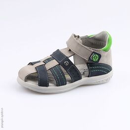 322067-22 Сандалии для мальчики сер-син