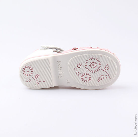 322066-21 Босоножки для девочки персиковый фото №3