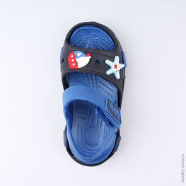 325053-01 Пляжная обувь для мальчики син-гол фото №4