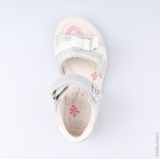 322054-21 Босоножки для девочки серебрист. фото №4