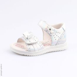 322054-21 Босоножки для девочки серебрист.