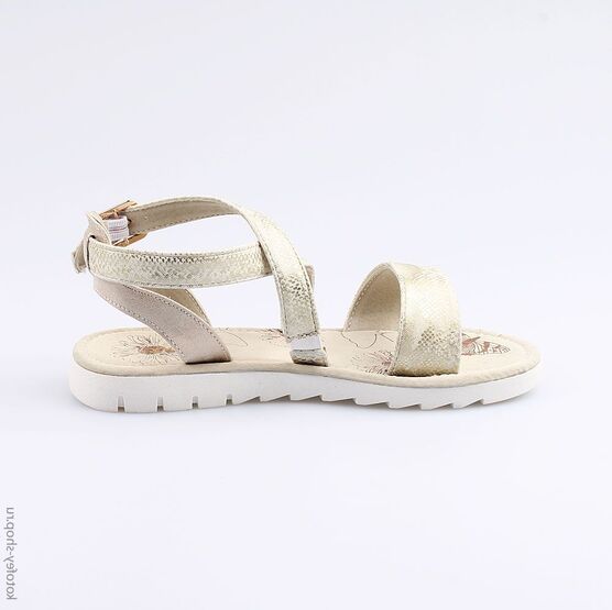 623013-21 Босоножки для девочки золотой фото №2