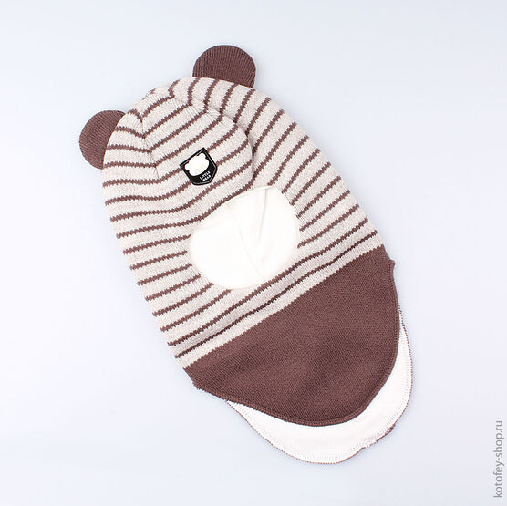 07711100-40 Шлем зимний 80% шерсти бежевый для мальчики бежевый