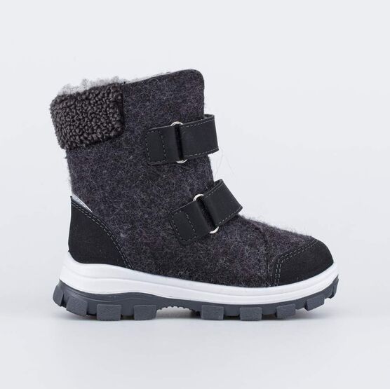 357010-42 Валенки на липучках Мишка для мальчики серый фото №2