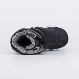 357010-42 Валенки на липучках Мишка для мальчики серый фото №4