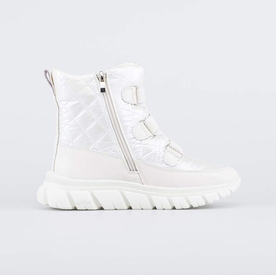 754065-41 Стеганые ботинки-дутики для девочки белый для девочки белый фото №2