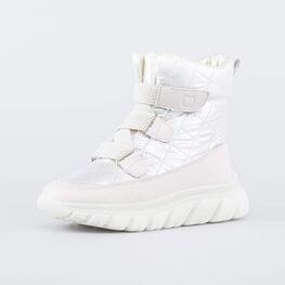 454067-41 Стеганые ботинки-дутики для девочки белый для девочки белый