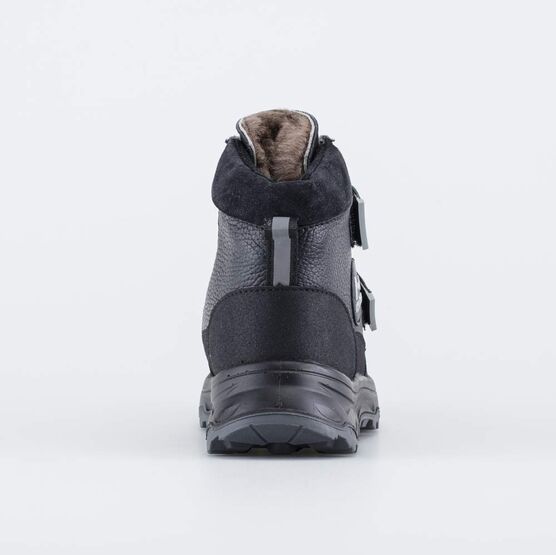 652221-51 Зимние ботинки на липучках для мальчика для мальчики черный фото №5