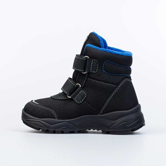 352324-32 Неубиваемые ботинки для мальчика для мальчики черный + синий фото №2