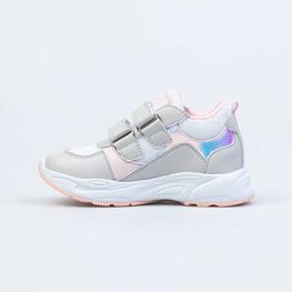 344349-12 Кроссовки для девочки бел-сер фото №2