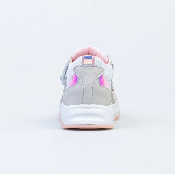 344349-12 Кроссовки для девочки бел-сер фото №5