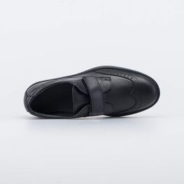 732429-21 Черные туфли-броги школьные для мальчики черный фото №4