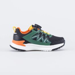 644418-72 Всепогодные кроссовки с Softshell для мальчики черный + зеленый фото №2