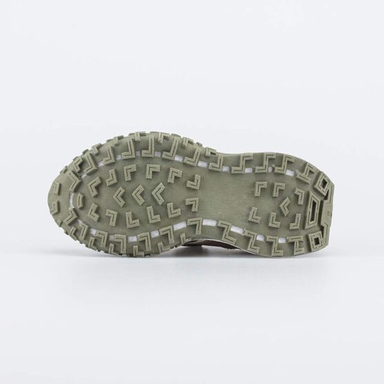 644419-72 Кожаные кроссовки-буст для мальчика для мальчики оливковый + бежевый фото №3