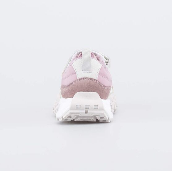 644419-73 Кожаные кроссовки-буст для девочки для девочки розовый + серый фото №5