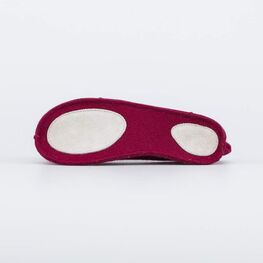 837006-02 Войлочные тапочки-балетки бордовые для девочки бордовый фото №3