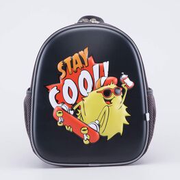 02710331-40 Рюкзак детский Монстр черный для мальчики сер-жел