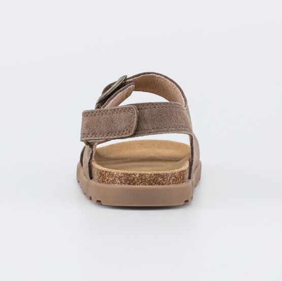 523075-22 Кожаные сандалии на пробковой подошве для мальчики коричневый фото №5